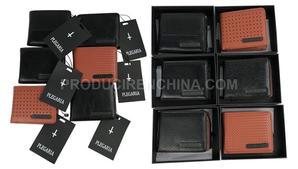 PU wallets manufacturing, manufacturing in China, wallets for PLEGARIA brand