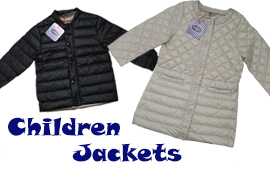 Children down jacket and coats manufacturing for well known brand PIOPPA.