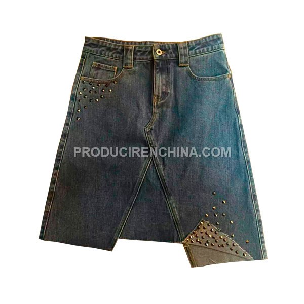 Falda de jeans/Jean skirt #MF-0008-image